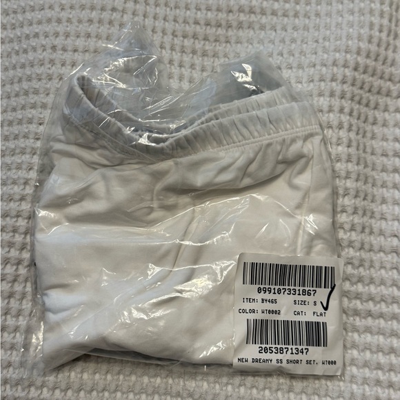 J. Crew Dreamy Pajama Bottom shorts with Black Piping details NWT S White - Picture 10 of 11